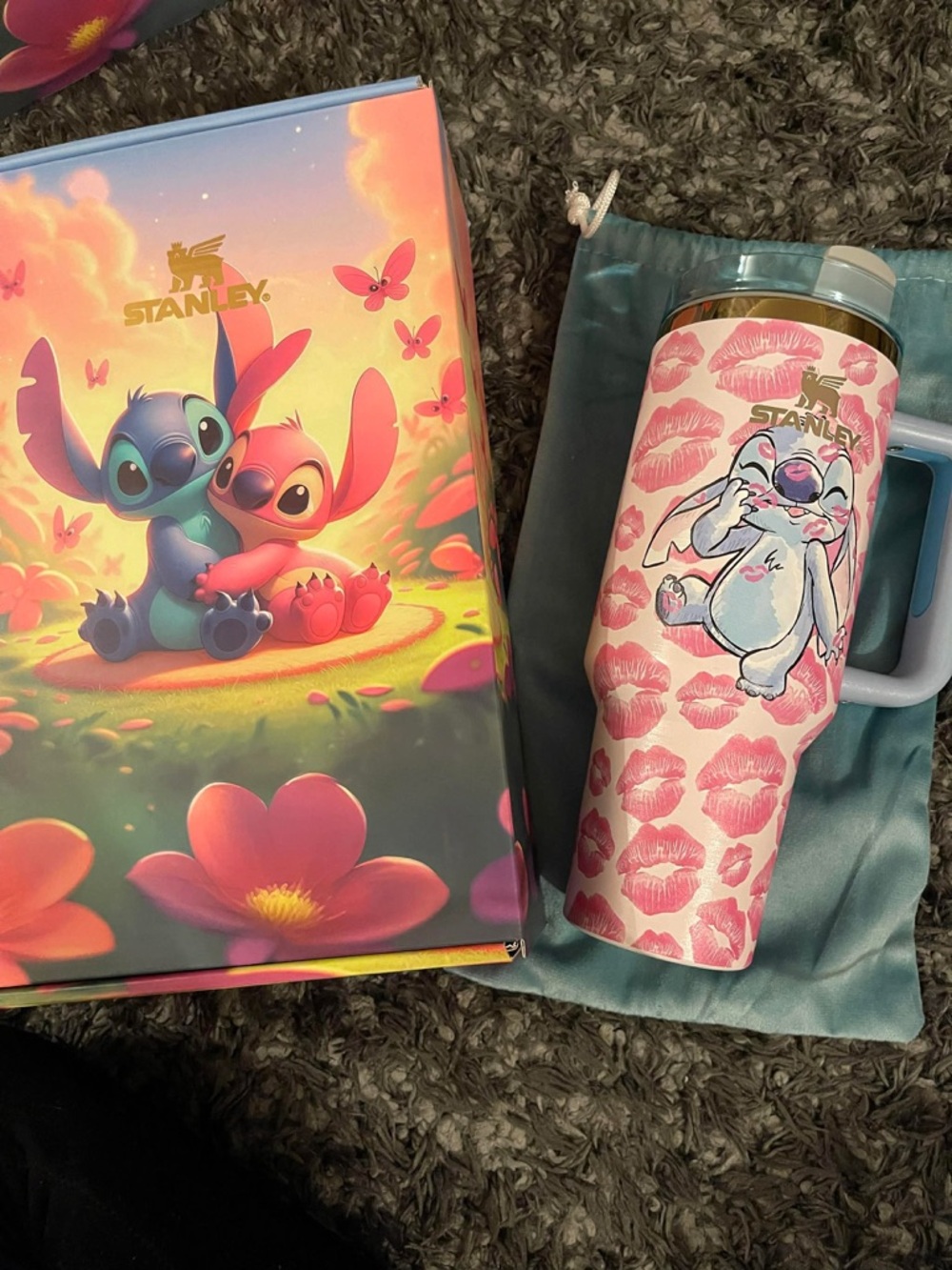 Stanley Pink Lilo & Stitch Kiss-Print Insulated Tumbler